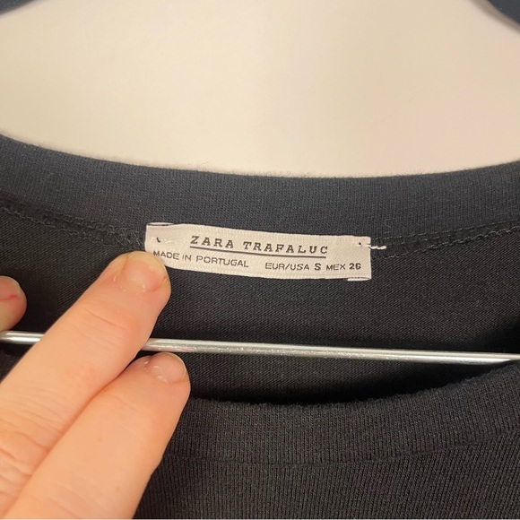 2/$30 Zara Trafaluc Black Lantern Hem Long Sleeve Dress – Size Small - Picture 7 of 10